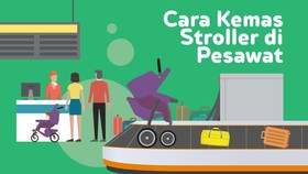 INFOGRAFIS: Cara Kemas Stroller di Pesawat