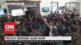 VIDEO: Ricuh Sidang Gus Nur, Banser & FPI Nyaris Bentrok