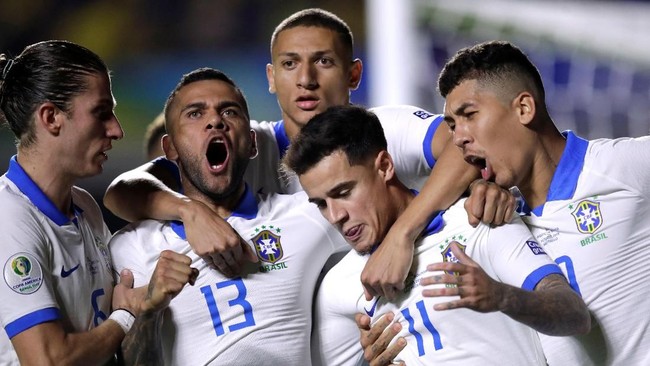 Timnas Brasil mengalahkan timnas Bolivia 3-0 dalam laga pembuka Copa America 2019 di Stadion Morumbi, Sabtu (15/6) pagi waktu Indonesia barat.