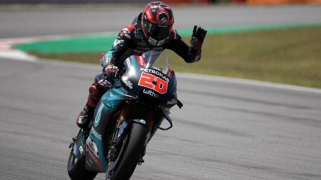 Pebalap Petronas, Fabio Quartararo, akan memulai lomba dari posisi terdepan di MotoGP Belanda setelah jadi yang tercepat di Sirkuit Assen.