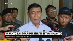 VIDEO: Wiranto Tanggapi Plesiran Setya Novanto