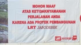VIDEO: Jalan Setiabudi Tengah Ditutup untuk Proyek LRT