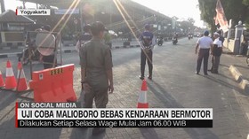 VIDEO: Uji Coba Malioboro Bebas Kendaraan Bermotor