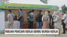 VIDEO: Ribuan Pencari Kerja Serbu Bursa Kerja