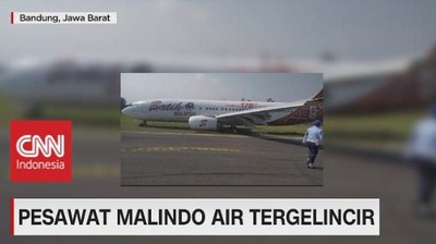 VIDEO: Pesawat Malindo Air Tergelincir