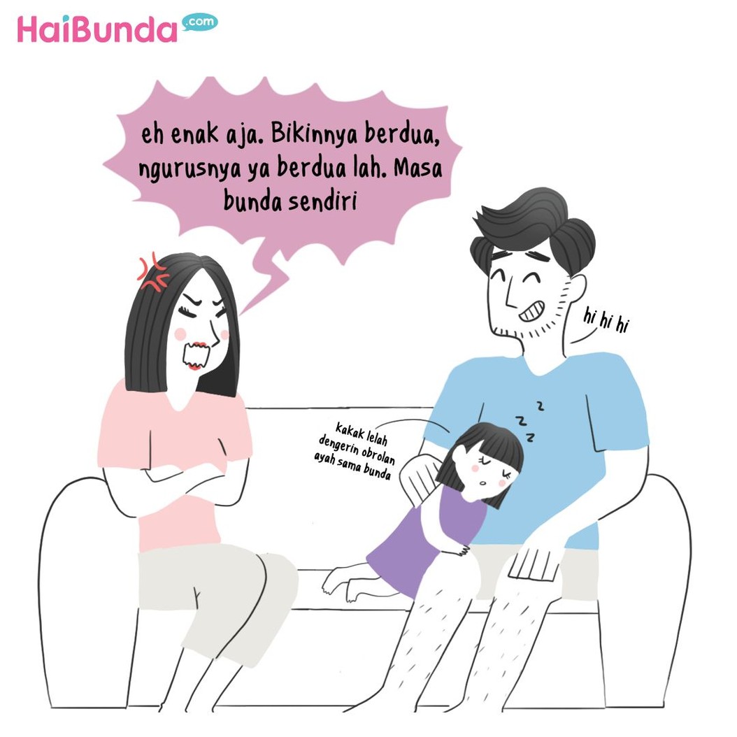 Bunda di rumah punya pengalaman apa terkait daftar sekolah anak? Samakah dengan Bunda di komik ini?