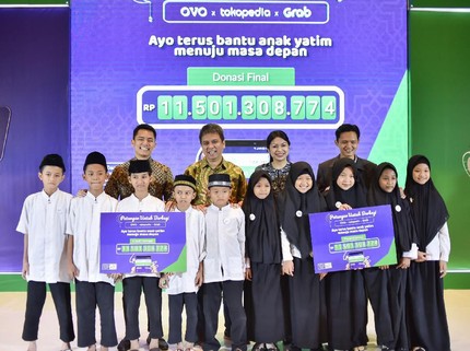 Peduli Sosial, Grab Berbagi untuk Pendidikan Anak-anak Yatim