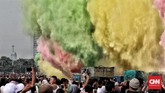 FOTO: Festival Damai Keselamatan Berlalu Lintas Polisi menggelar festival dama Millenial Road Safety dengan mengambil tema 'Merajut Persatuan dalam Kebhinekaan dan Millennial Safety Road'.