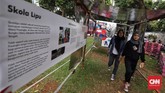 FOTO: Piknik di Lapangan Banteng Rayakan HUT Ke-492 Jakarta Pemprov DKI Jakarta berkolaborasi dengan sejumlah komunitas kreatif menggelar bazar berkonsep piknik di Lapangan Banteng, Jakarta Pusat.