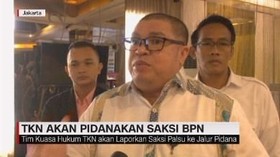 VIDEO: TKN akan Pidanakan Saksi BPN