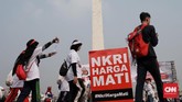 FOTO: Festival Damai Keselamatan Berlalu Lintas Polisi menggelar festival dama Millenial Road Safety dengan mengambil tema 'Merajut Persatuan dalam Kebhinekaan dan Millennial Safety Road'.