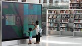 FOTO: Kemegahan Perpustakaan Nasional Qatar Qatar telah bekerjasama dengan banyak perpustakaan untuk menambah koleksi buku Perpustakaan Nasional Qatar