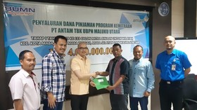Antam Salurkan Rp4 Miliar untuk UKM di Maluku Utara