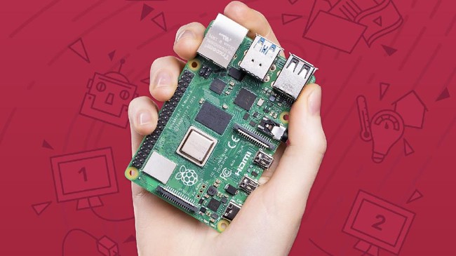 Komputer mini dengan harga dibawah Rp1 juta, Raspberry Pi 4, bisa jalankan dua monitor dengan resolusi 4K sekaligus.