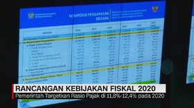 VIDEO: Pemerintah Targetkan Rasio Pajak 11,8%-12,4% di 2020