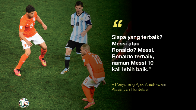 FOTO: Kata Rival Soal Messi