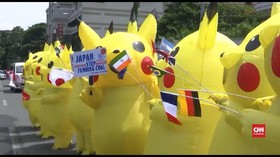 VIDEO: 'Pikachu' Desak Jepang Setop Proyek Batubara