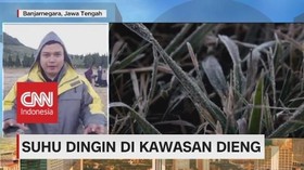VIDEO: Suhu Dingin di Puncak Gunung Lawu