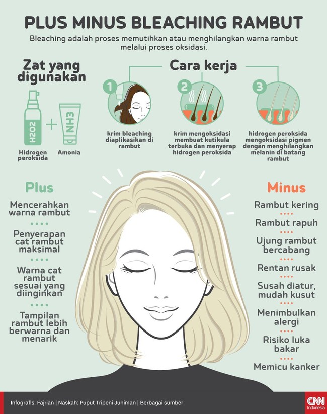 INFOGRAFIS Plus Minus Bleaching Rambut