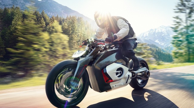 BMW Vision DC Roadster punya desain baterai dan penggerak layaknya mesin Boxer khas BMW.