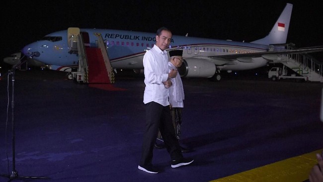 Jokowi meninggalkan Tanah Air menuju Jepang untuk menghadiri KTT G20 usai memberikan pernyataan terkait putusan sidang MK.