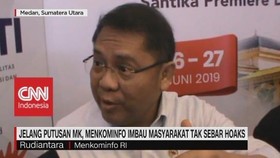 VIDEO: Menkominfo Imbau Masyarakat Tak Sebar Hoaks