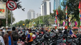 Sidang Putusan MK, Jalan Merdeka Selatan Jadi Tempat Parkir