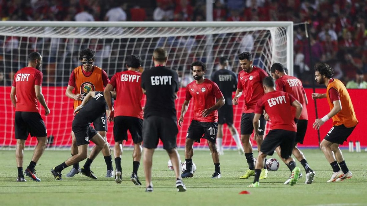 FOTO: Gol Perdana Salah Bawa Mesir ke 16 Besar Piala Afrika