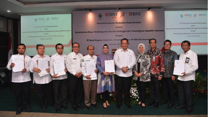 PT BNI Life Insurance dan Direktorat Jenderal Pembangunan dan Pemberdayaan Masyarakat Desa Kementerian Desa.