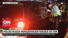 VIDEO: Polisi Razia Pergerakan Massa ke MK