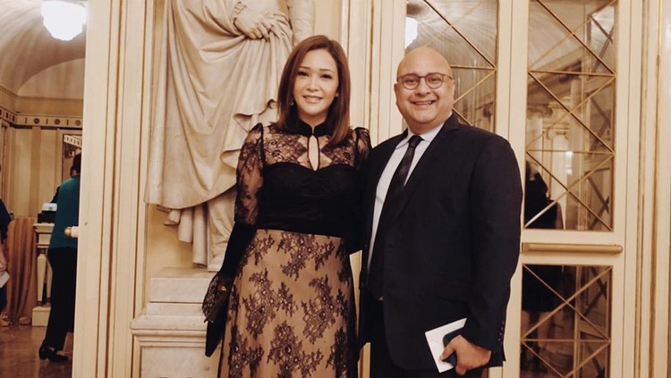 maia estianty liburan ke Italia