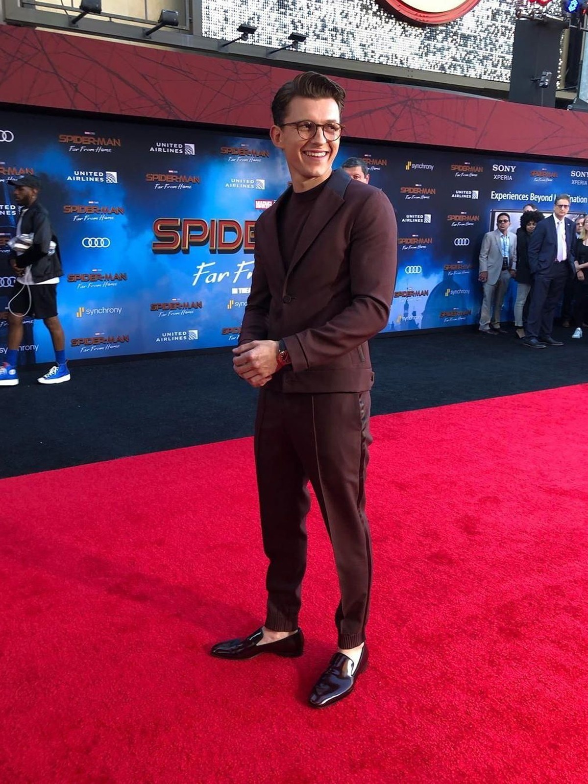Premiere film SpiderMan&colon; Far From Home baru saja berlangsung pada Kamis &lpar;27&sol;6&rpar; di Hollywood Walk of Fame&comma; Los Angeles&comma; Amerika&period; Seperti apa potretnya&quest;