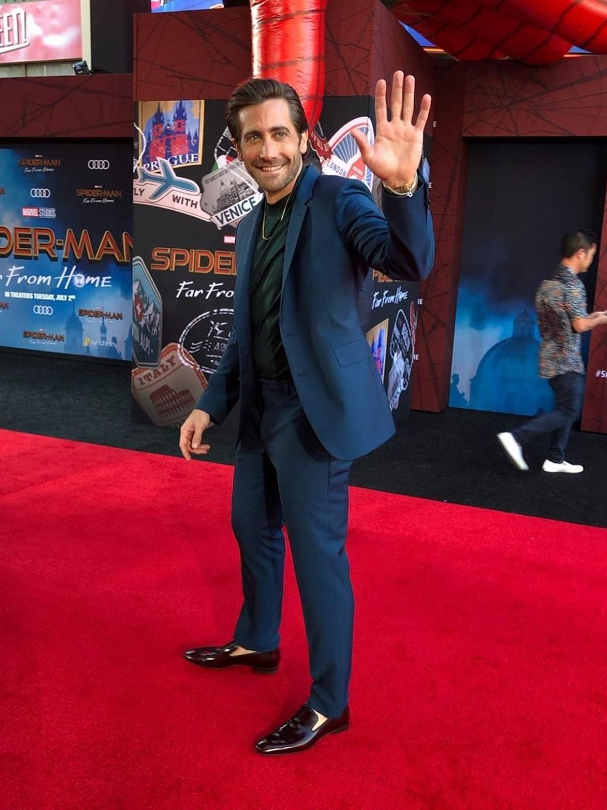 Premiere film SpiderMan&colon; Far From Home baru saja berlangsung pada Kamis &lpar;27&sol;6&rpar; di Hollywood Walk of Fame&comma; Los Angeles&comma; Amerika&period; Seperti apa potretnya&quest;
