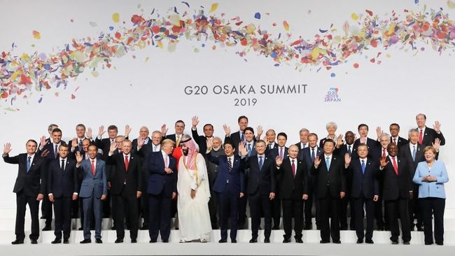 Pemimpin Dunia di G20 Ucap Selamat Jokowi Menang Pilpres Para pemimpin negara anggota G20 mengucapkan selamat kepada Presiden Joko Widodo atas kemenangannya dalam Pemilihan Umum Presiden 2019.
