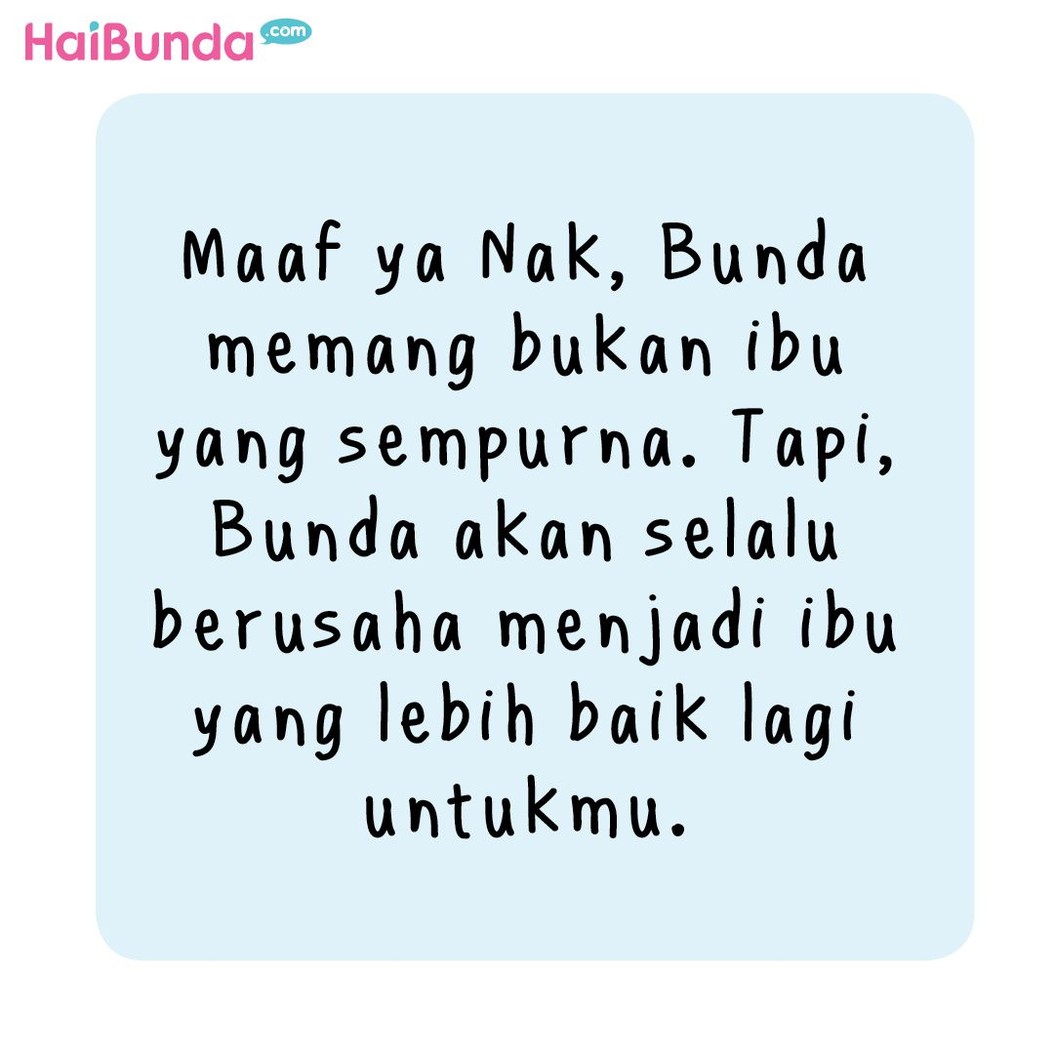 Penyesalan dirasakan bunda di komik ini setelah membentak kakak. Bagi Bunda, apa hal yang dilakukan ke anak dan membuat Bunda merasa bersalah serta menyesal?