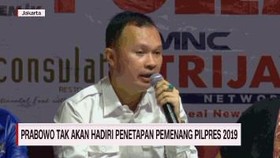 VIDEO: Prabowo Takkan Hadir di Penetapan Pilpres 2019