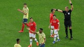 FOTO: Sanchez Antar Chile ke Semifinal Copa America 2019 Timnas Chile melenggang ke babak semifinal setelah menang adu penalti 5-4 atas timnas Kolombia pada babak delapan besar Copa America 2019.