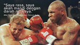 FOTO: Sensasi Cakap Tyson si Leher Beton Mike Tyson selalu memiliki komentar soal pertarungan, baik ketika kalah maupun menang. Tak jarang omongan petinju berjuluk 'Si Leher Beton' menjadi sensasi.