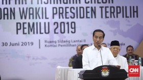 Usai Ditetapkan, Jokowi Ajak Prabowo-Sandi Ikut Bangun RI