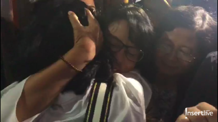 Momen detik-detik Vanessa Angel keluar dari penjara.