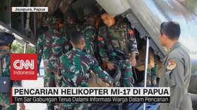 VIDEO: Lokasi Pencarian Helikopter M-17 di Papua Diperluas