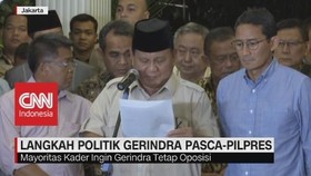 VIDEO: Mayoritas Kader Ingin Gerindra Tetap Oposisi