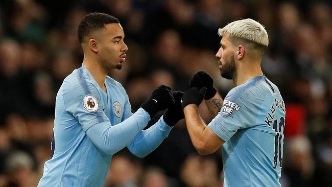 Duel Brasil vs Argentina pada semifinal Copa America 2019 juga menjadi ajang adu tajam dua striker Manchester City, Gabriel Jesus melawan Sergio Aguero.