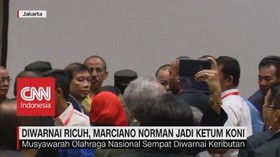 VIDEO: Diwarnai Ricuh, Marciano Norman Jadi Ketum KONI