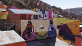 FOTO : Mural Cantik Penghias Desa di 'Atap' Bolivia Desa Chua Uma dekat La Paz di Bolivia bukan perkampungan biasa. Di desa berlokasi 3.800 meter di atas permukaan laut ini memiliki ragam rupa mural cantik.