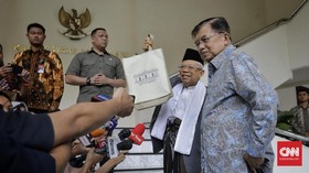 Terima Kunjungan Ma'ruf, JK Berikan Bundelan Tugas Wapres