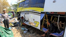 Kronologi Kecelakaan Bus di Lampung Hingga 8 Orang Tewas