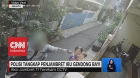 VIDEO: Polisi Tangkap Penjambret Ibu Gendong Bayi