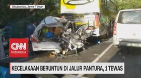 VIDEO: Kecelakaan Beruntun di Jalur Pantura, 1 Tewas