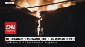 VIDEO: Kebakaran di Cipinang, Puluhan Rumah Ludes